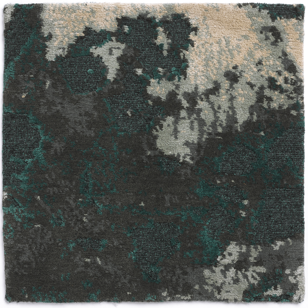 Monarch-Lagoon, Custom Hand Knotted Rugs, Abstract Style